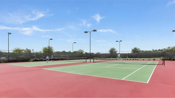 a view of a tennis court