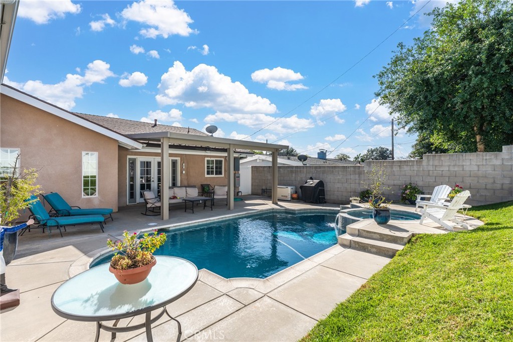 3465 Conata Street Duarte, CA 91010 - Photo 31 of 36 a view of a patio with couches chairs and potted plants