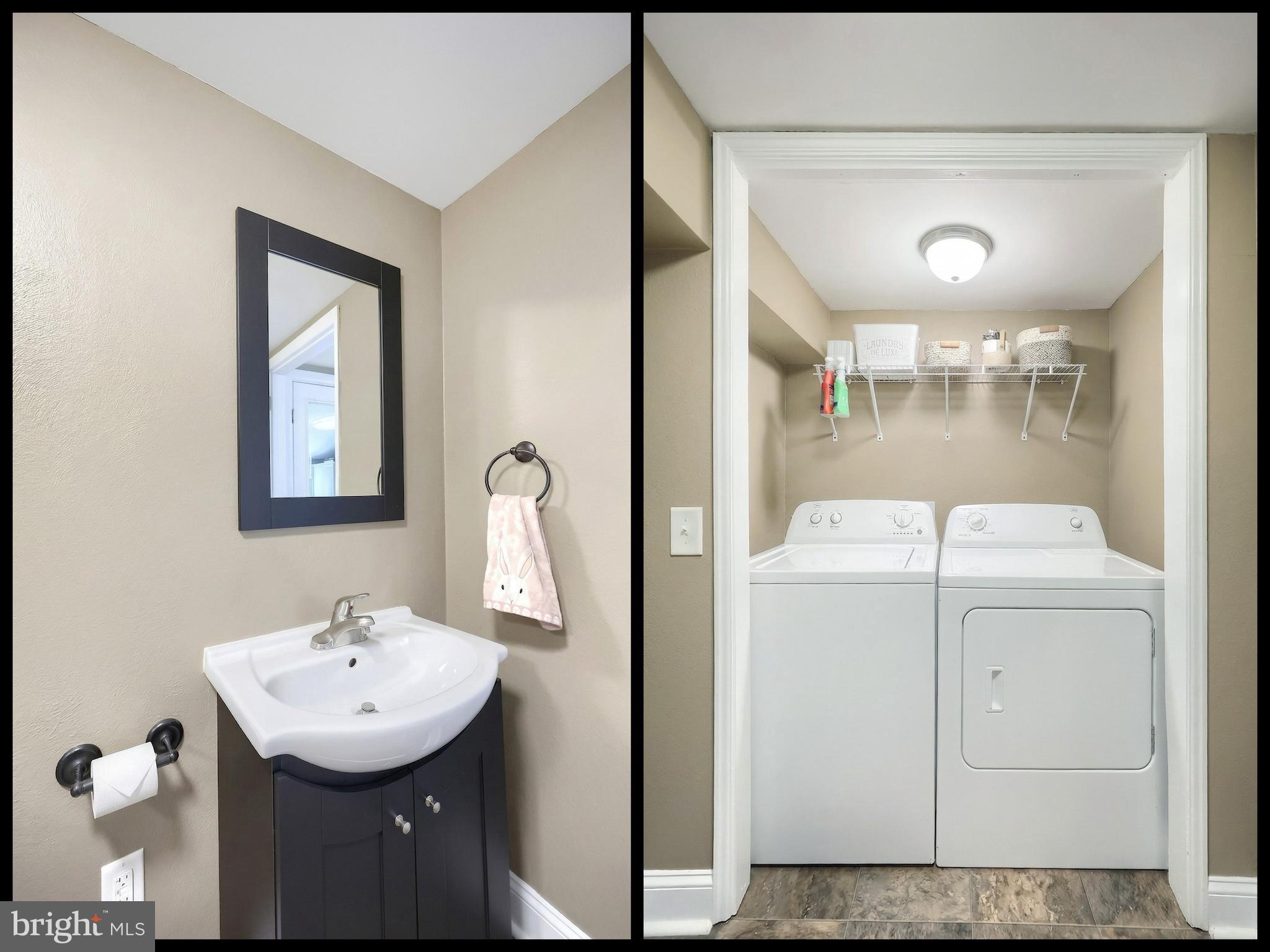 1455 Felton Road Felton, PA 17322 - Photo 16 of 35 a bathroom with a sink a mirror and a shower