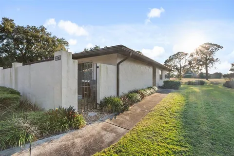 a house view with a swimming pool