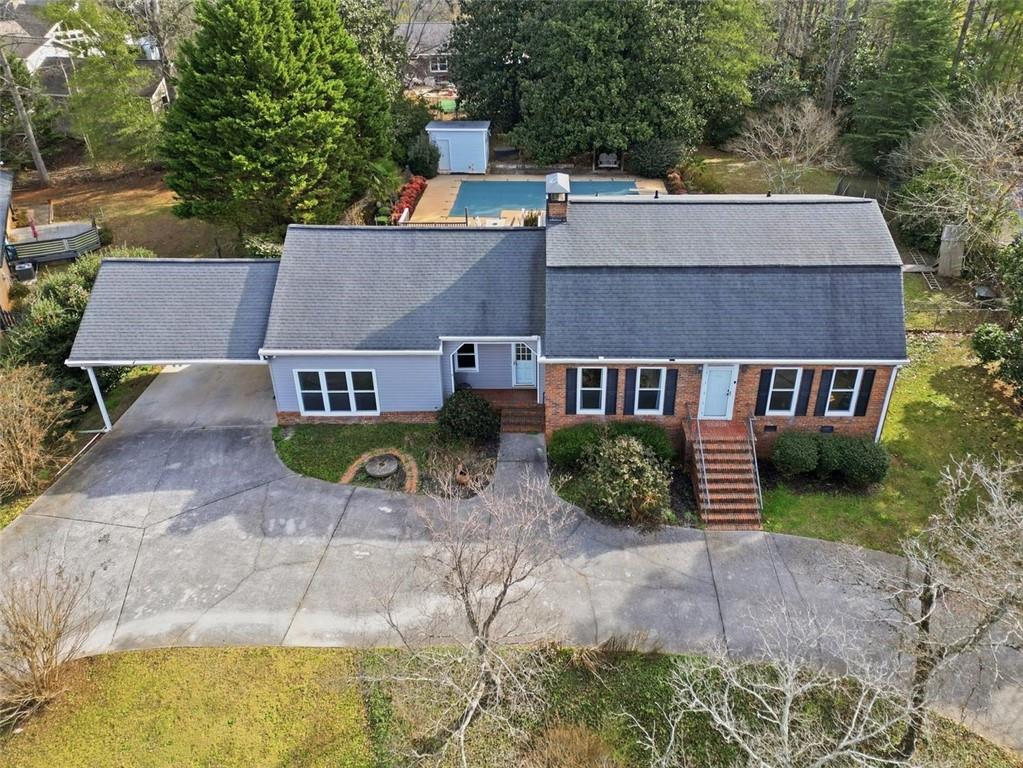205 Hart Circle Dallas, GA 30132 - Photo 41 of 44 an aerial view of a house