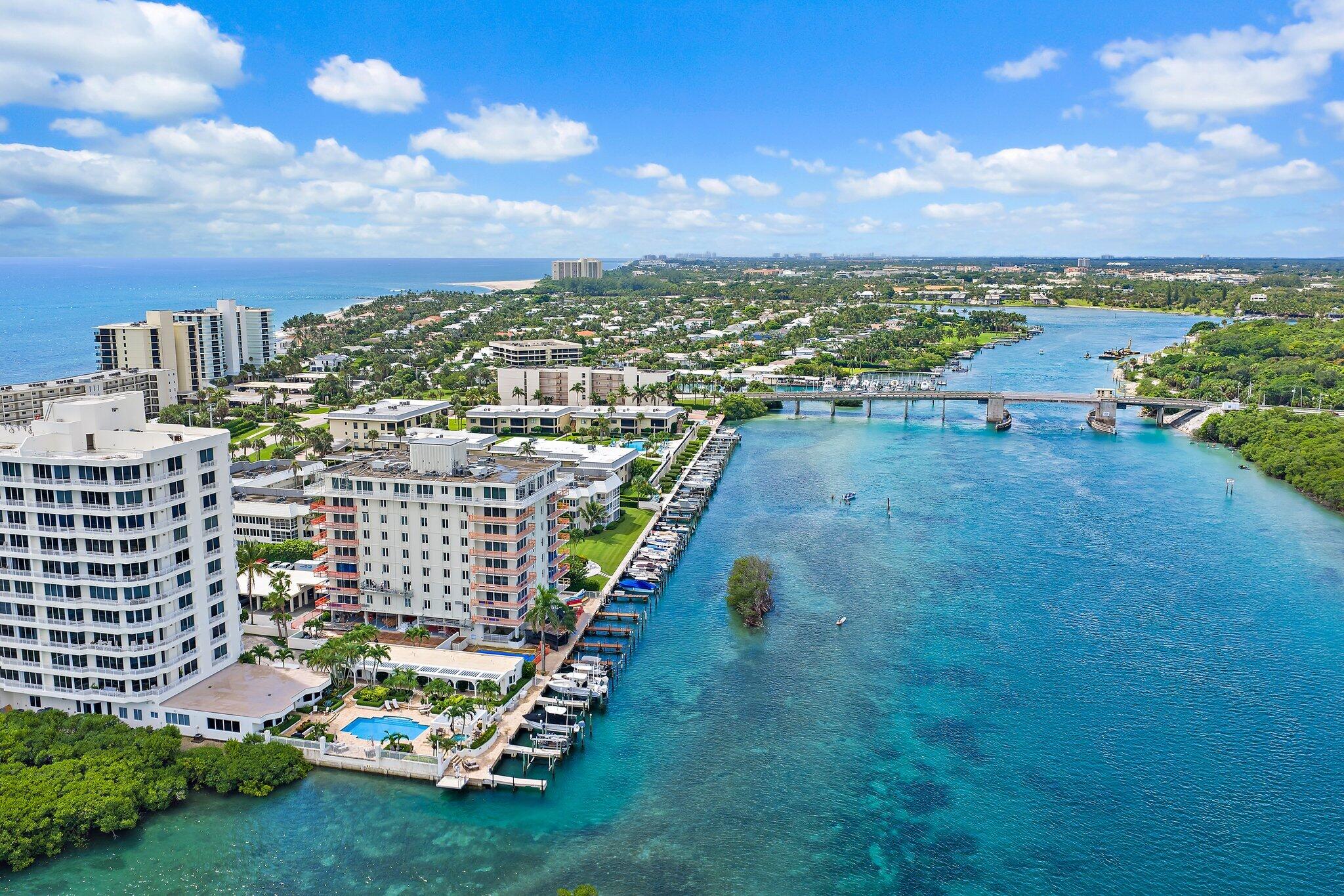 375 South Beach Road, Unit 201 Tequesta, FL 33469 - Photo 28 of 35 Aerial Facing South