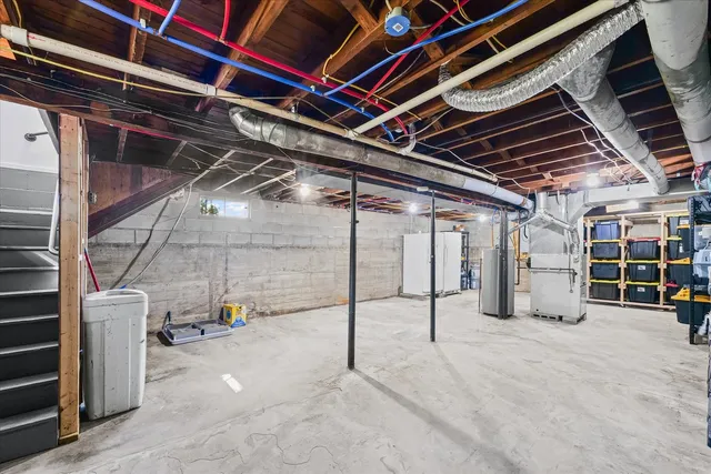 a view of storage and utility room