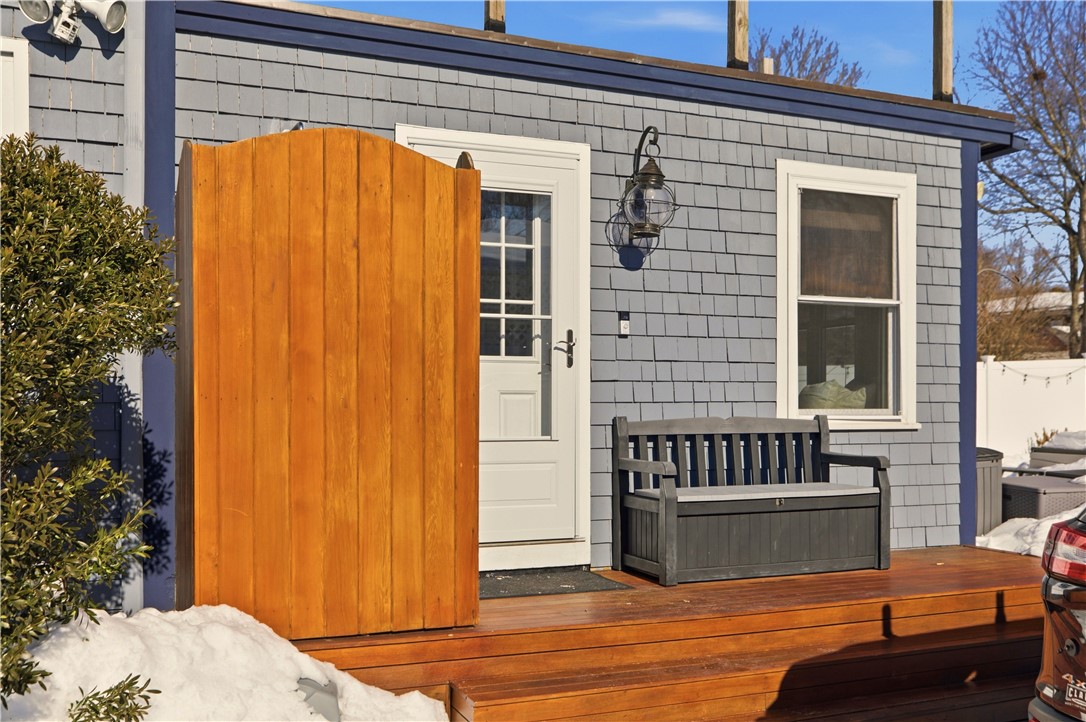 181 Center Avenue Middletown, RI 02842 - Photo 2 of 49 Side entrance and outdoor shower