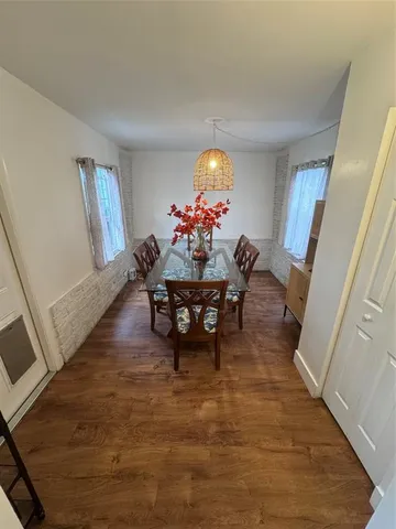 a view of a livingroom with a window