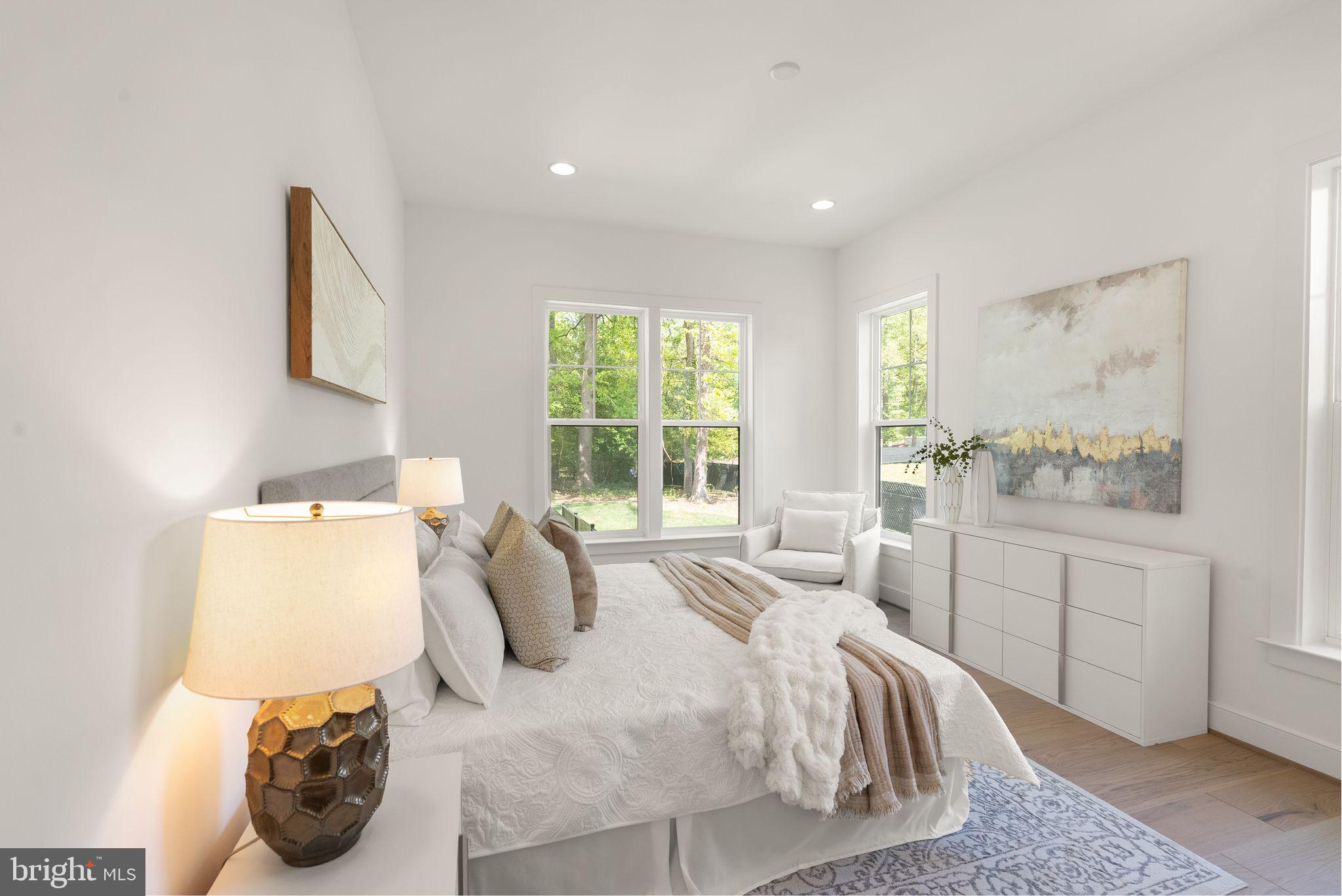 7207 Barnett Road Bethesda, MD 20817 - Photo 24 of 27 a bedroom with a bed and a large window