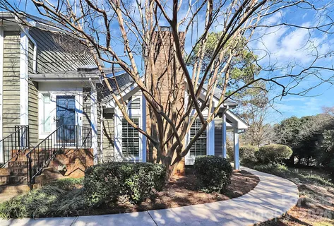 a front view of a house