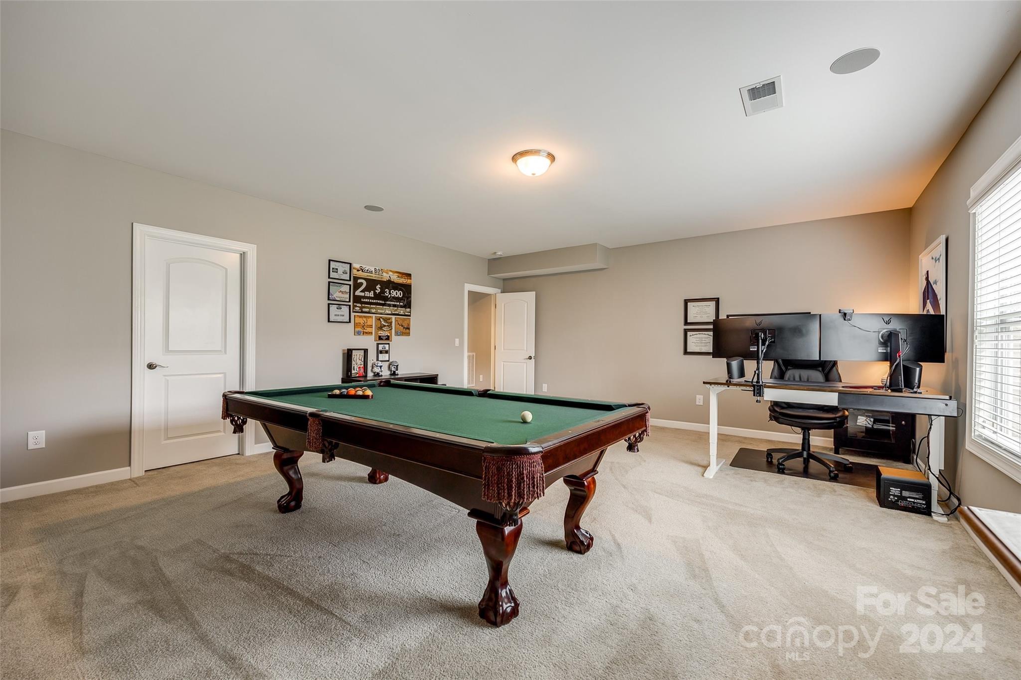 2264 Watermark Point Place Fort Mill, SC 29708 - Photo 35 of 48 a room with furniture pool table and windows