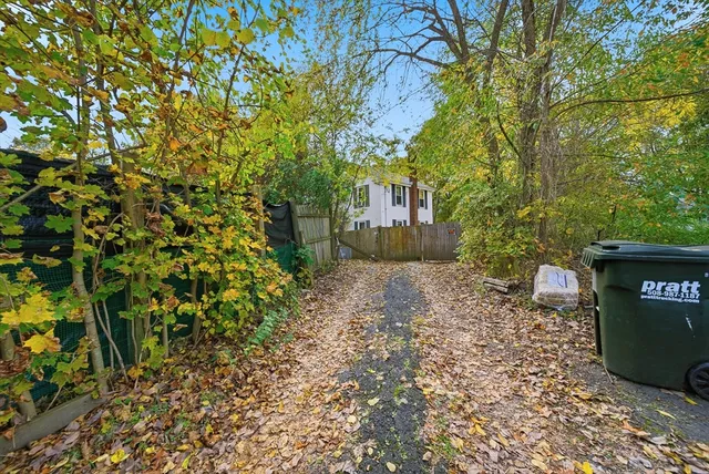 a view of a outdoor space with a tree