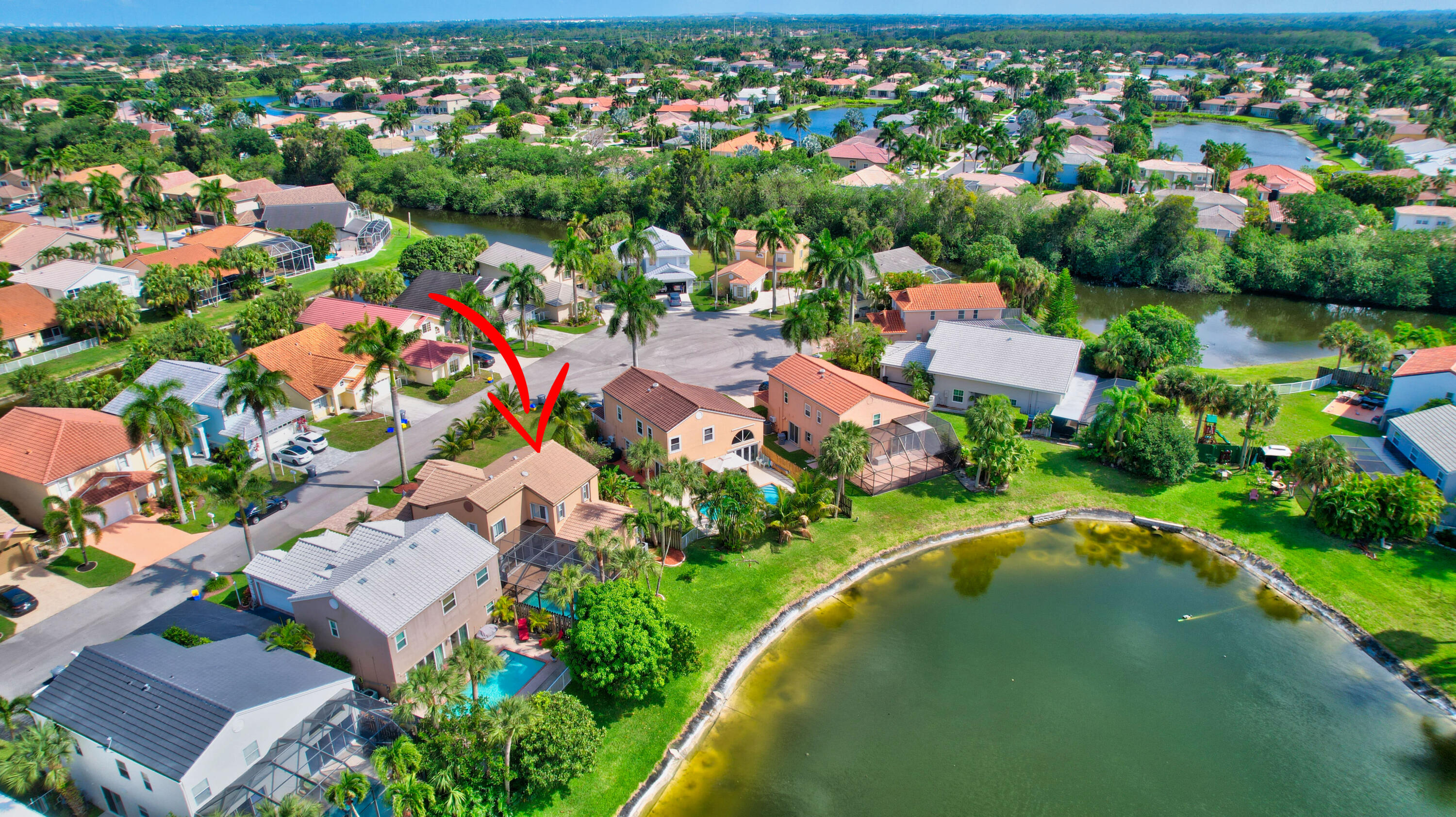 21411 Millbrook Court Boca Raton, FL 33498 - Photo 54 of 66 Aerial view of home