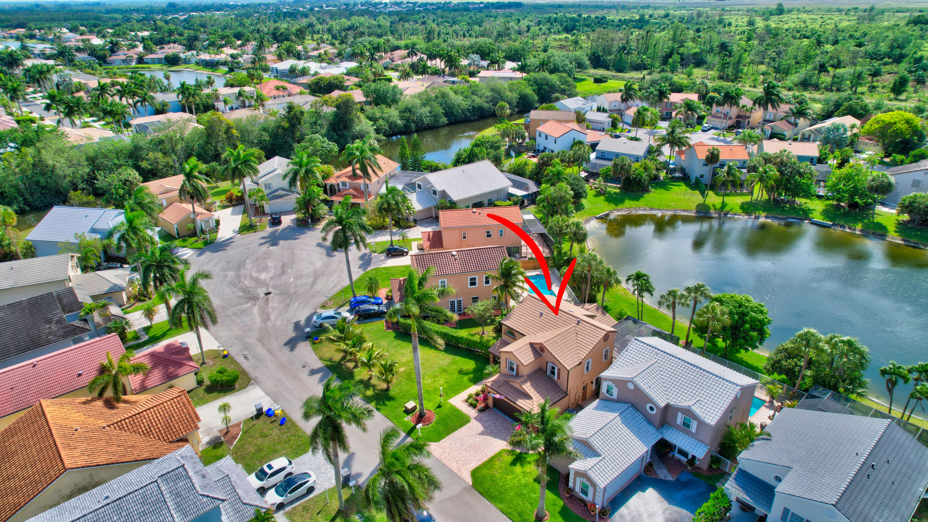 21411 Millbrook Court Boca Raton, FL 33498 - Photo 62 of 66 Aerial view of home