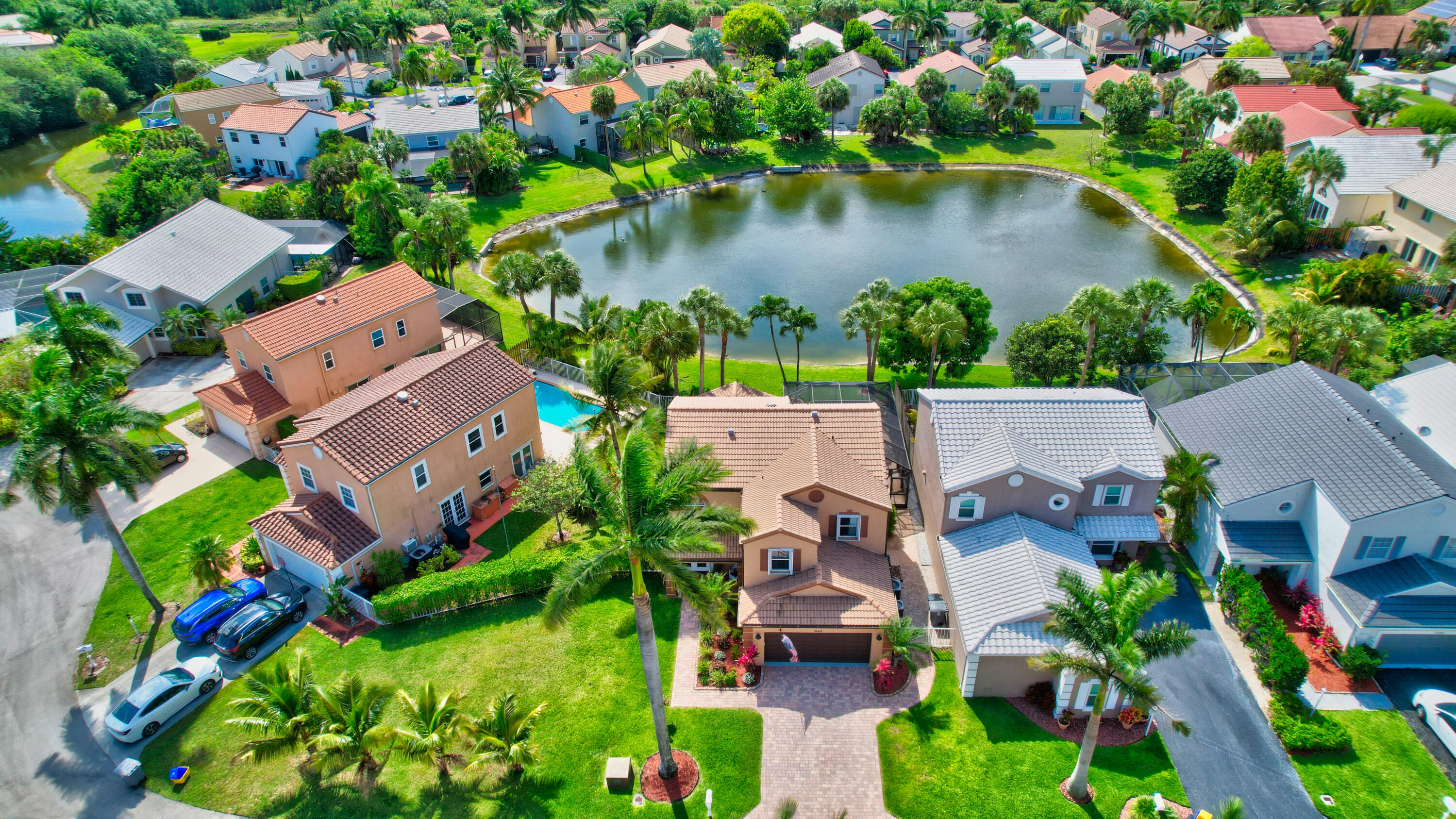 21411 Millbrook Court Boca Raton, FL 33498 - Photo 64 of 66 Aerial view of home