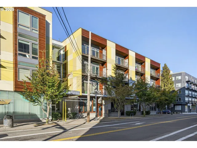 a front view of a building