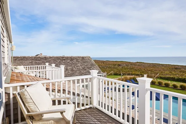 a view of city from balcony