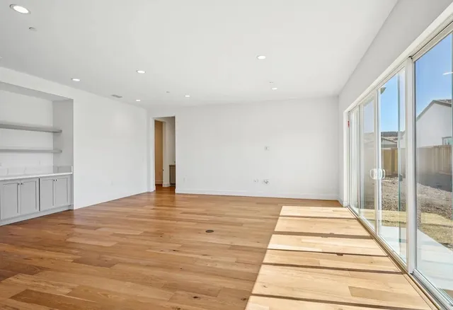 a view of an empty room