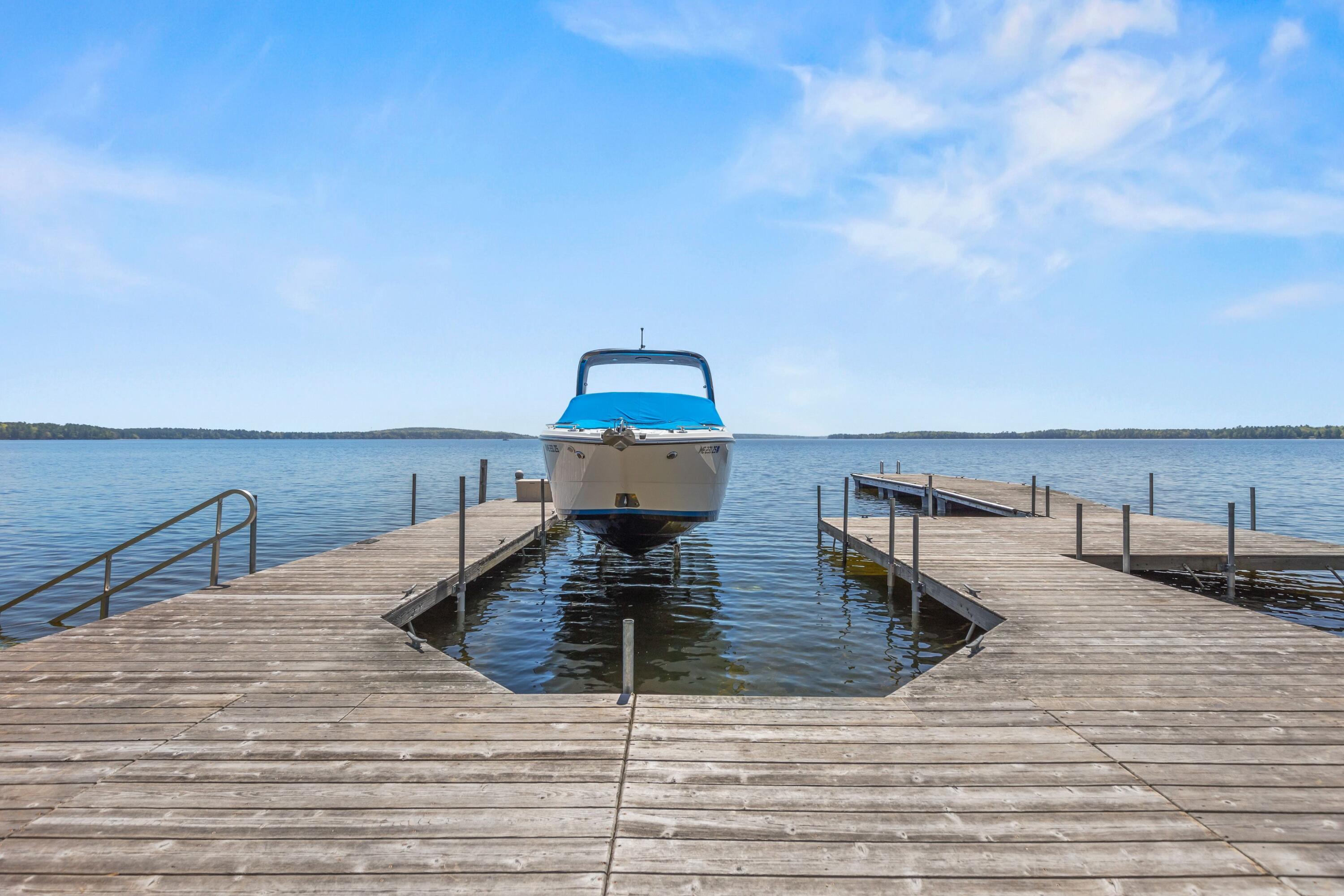 18 Sheehans Island Road Raymond, ME 04071 - Photo 6 of 78 18 sheehans dock w boat