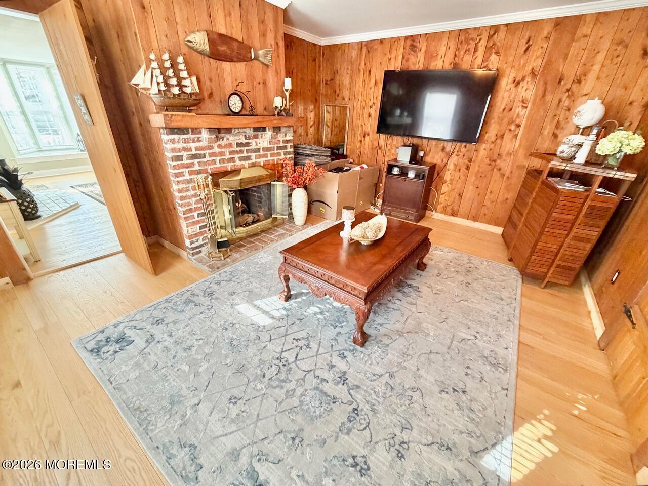 623 Main Street Leesburg, NJ 08327 - Photo 45 of 68 a living room with furniture and a flat screen tv