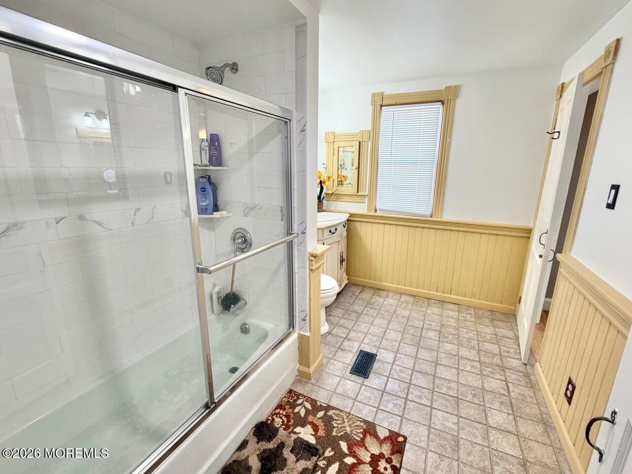 623 Main Street Leesburg, NJ 08327 - Photo 50 of 68 a bathroom with a glass door shower