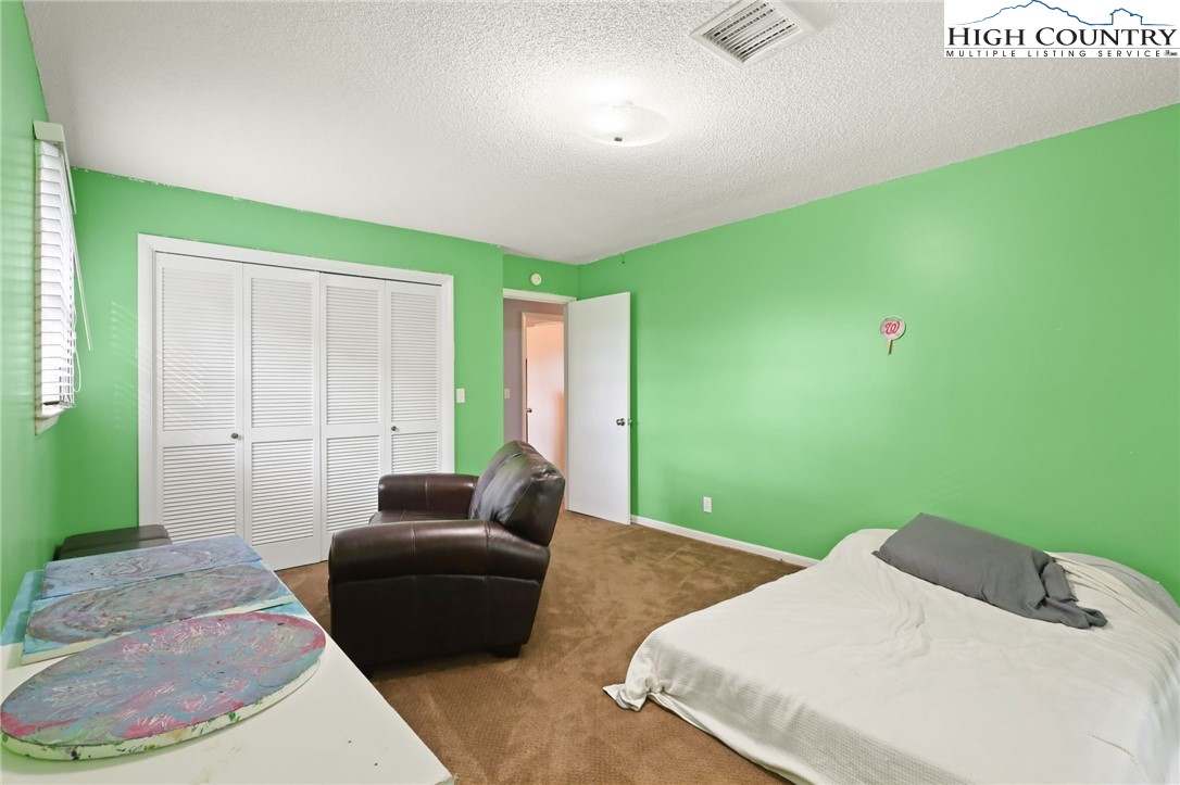 357 Kalmia Lane Boone, NC 28607 - Photo 25 of 41 a bedroom with a bed and a couch