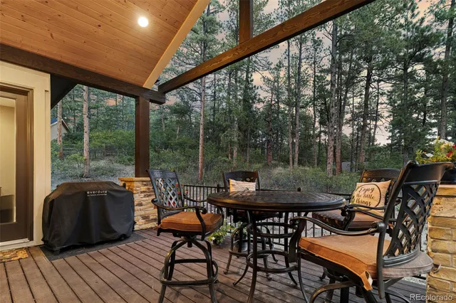 a view of outdoor seating space