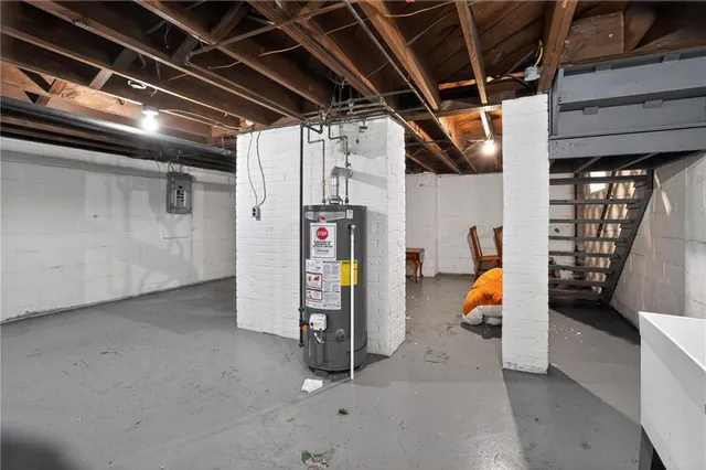 a view of storage and utility room