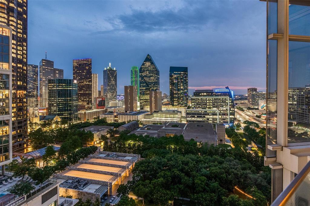 1918 Olive Street, Unit 1603 Dallas, TX 75201 - Photo 1 of 33 a city view with tall buildings