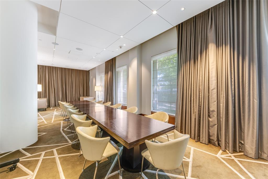 1918 Olive Street, Unit 1603 Dallas, TX 75201 - Photo 26 of 33 a view of a dining room with furniture window and outside view
