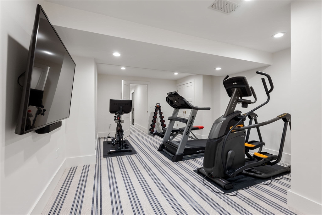 123 Abbott Road Wellesley, MA 02481 - Photo 35 of 42 a view of a room with gym equipment
