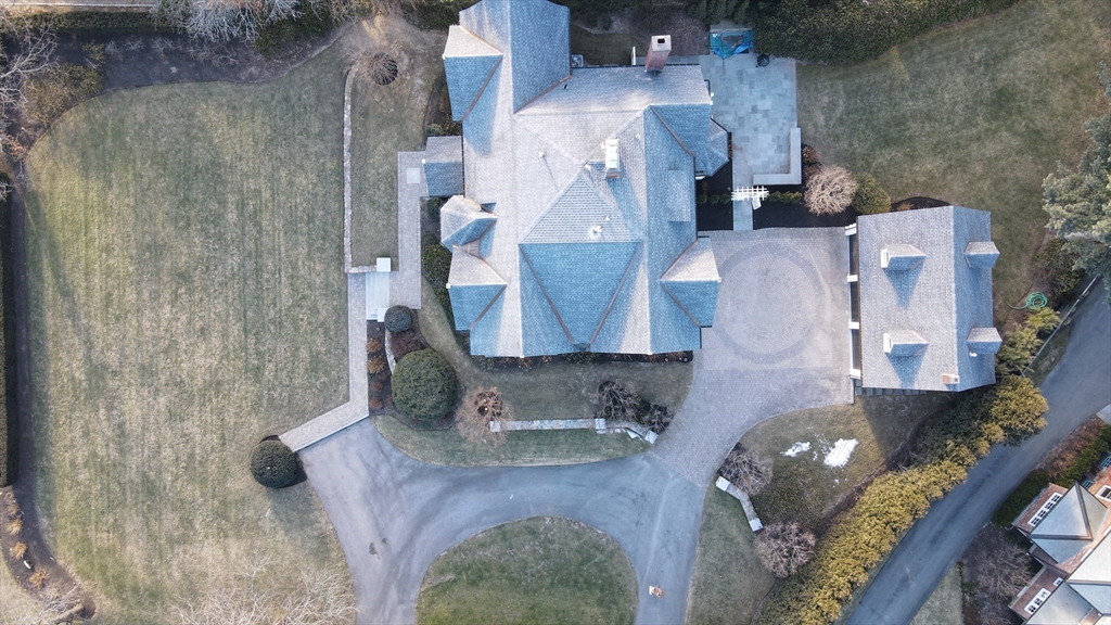 123 Abbott Road Wellesley, MA 02481 - Photo 42 of 42 an aerial view of a house with outdoor space
