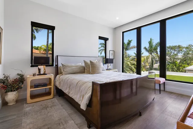 a view of parking garage with cars