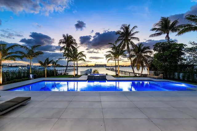 view of a lake with outdoor space