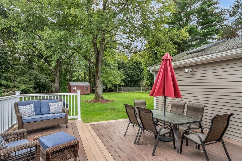 5 Colby Road Danvers, MA 01923 - Photo 32 of 33 a view of backyard with furniture and garden