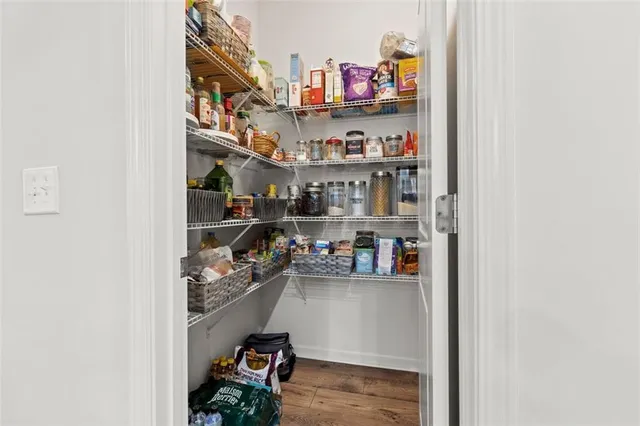 a room with storage and utility