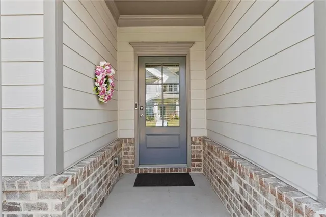 a view of front door