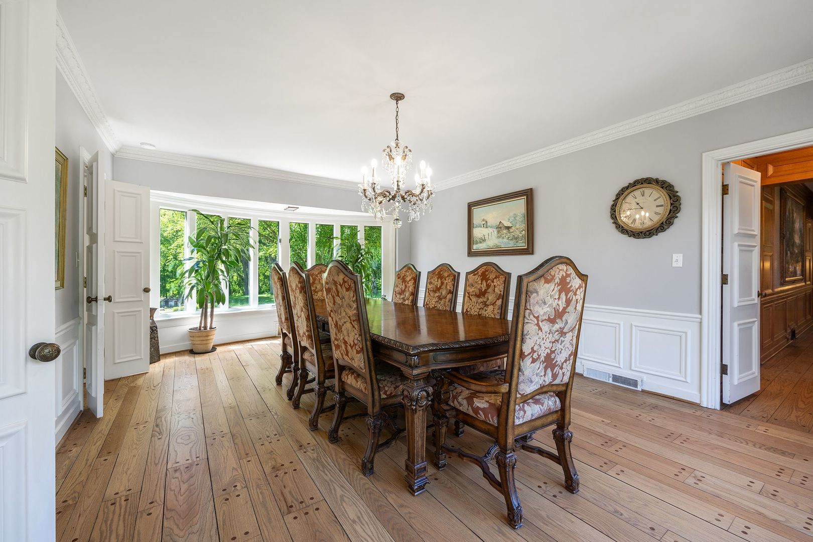 541 Merri Oaks Road Barrington Hills, IL 60010 - Photo 8 of 60 a view of a dining room with furniture window and wooden floor