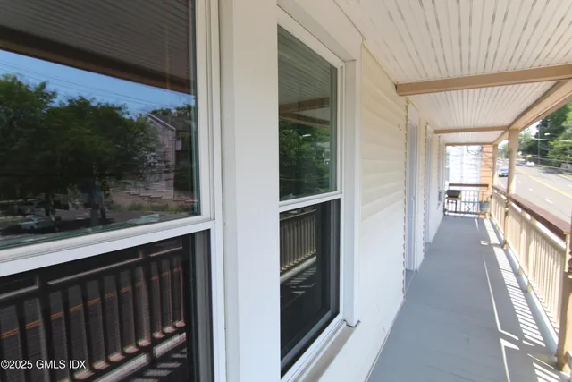a view of a house with a porch