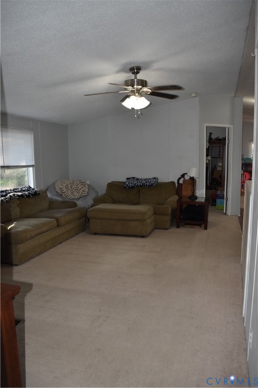 26049 Guy Place Road Courtland, VA 23837 - Photo 8 of 24 Carpeted living area featuring a ceiling fan with