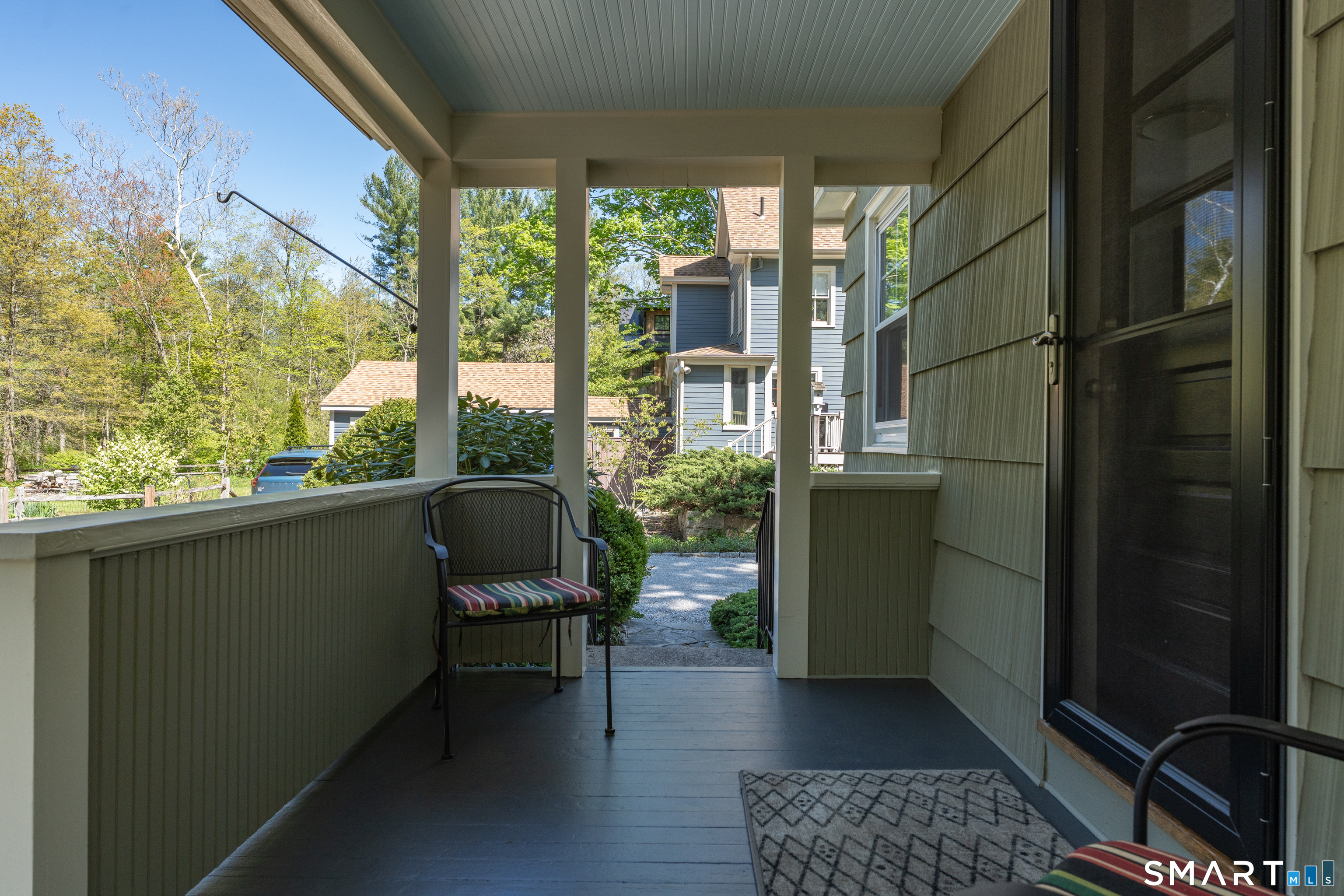 81 Main Street Chester, CT 06412 - Photo 28 of 39 Easy access from the driveway to the porch and into the kitchen.