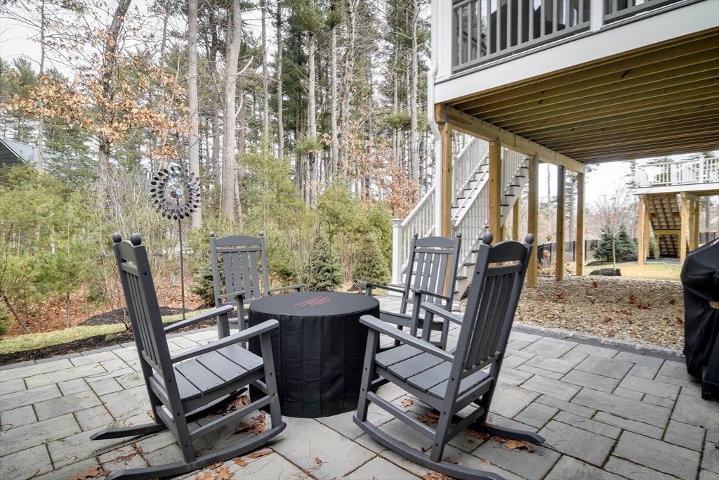 16 Barnes Boulevard, Unit 16 Hudson, MA 01749 - Photo 33 of 42 a view of a patio with couple of chairs