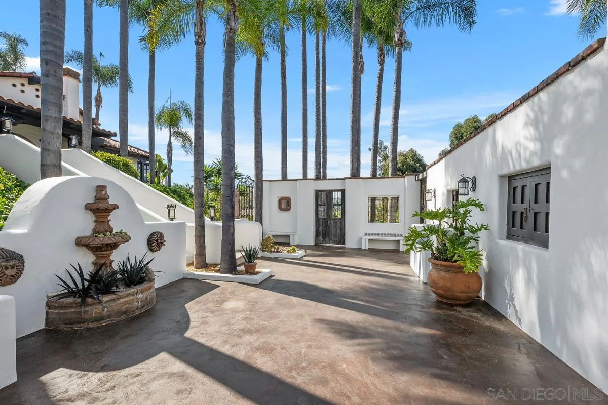 17507 Los Morros Rancho Santa Fe, CA 92067 - Photo 23 of 60 a view of a house with a patio