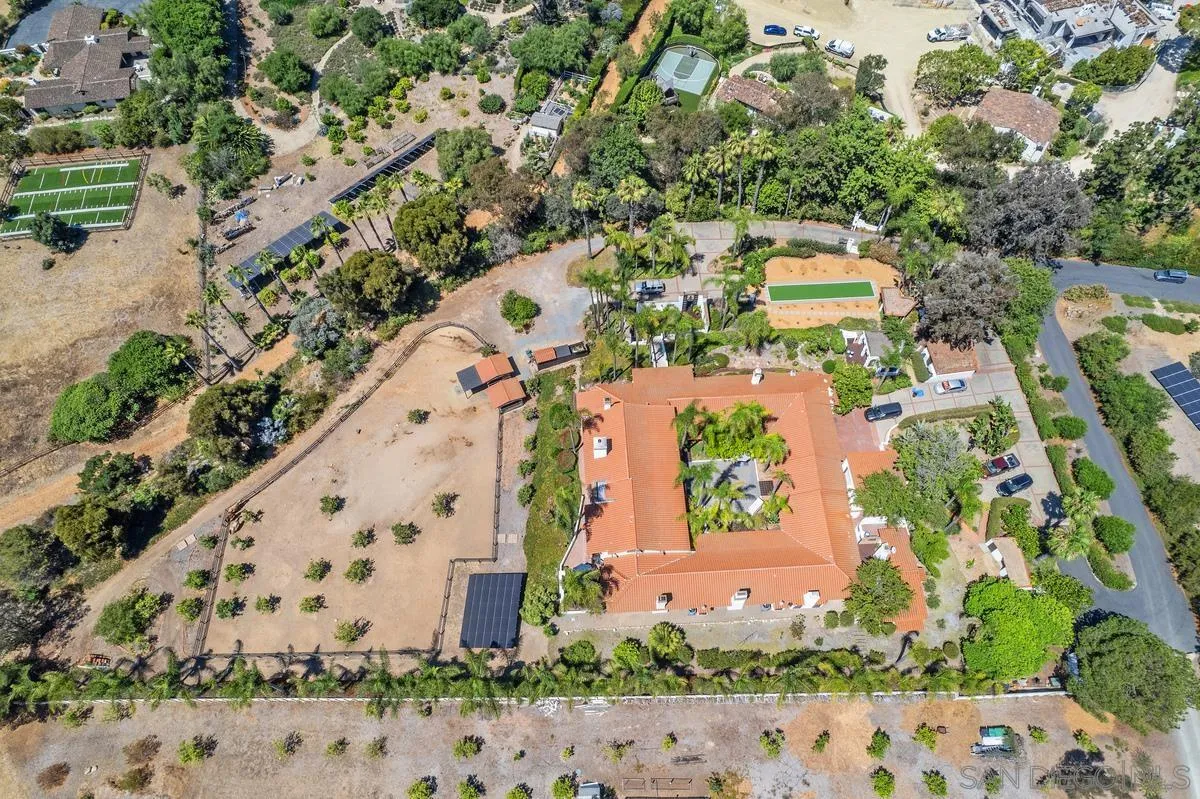 17507 Los Morros Rancho Santa Fe, CA 92067 - Photo 3 of 60 an aerial view of a house