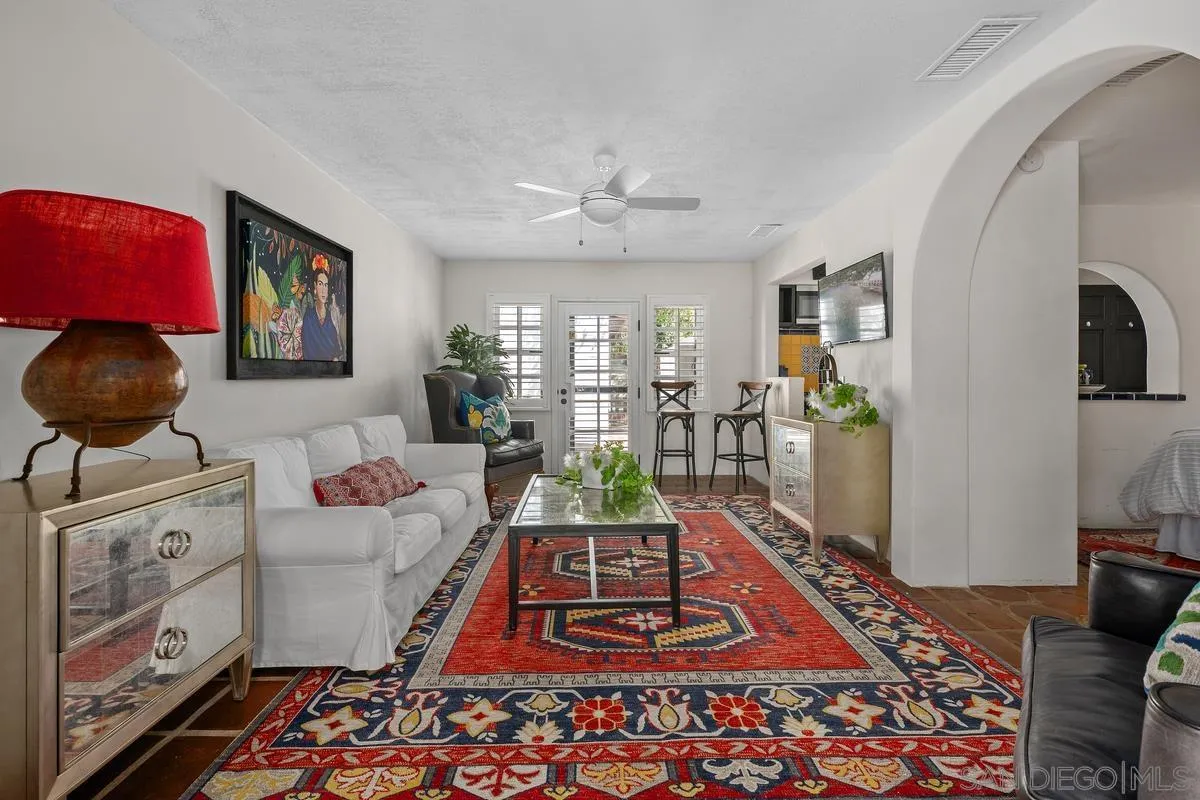 17507 Los Morros Rancho Santa Fe, CA 92067 - Photo 45 of 60 a living room with furniture rug and window