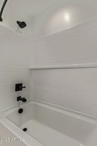 a bathroom with a tub