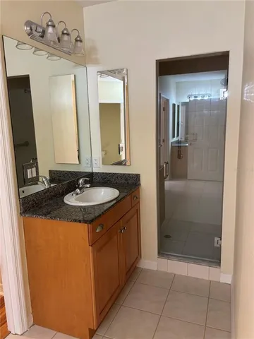 a bathroom with bathtub