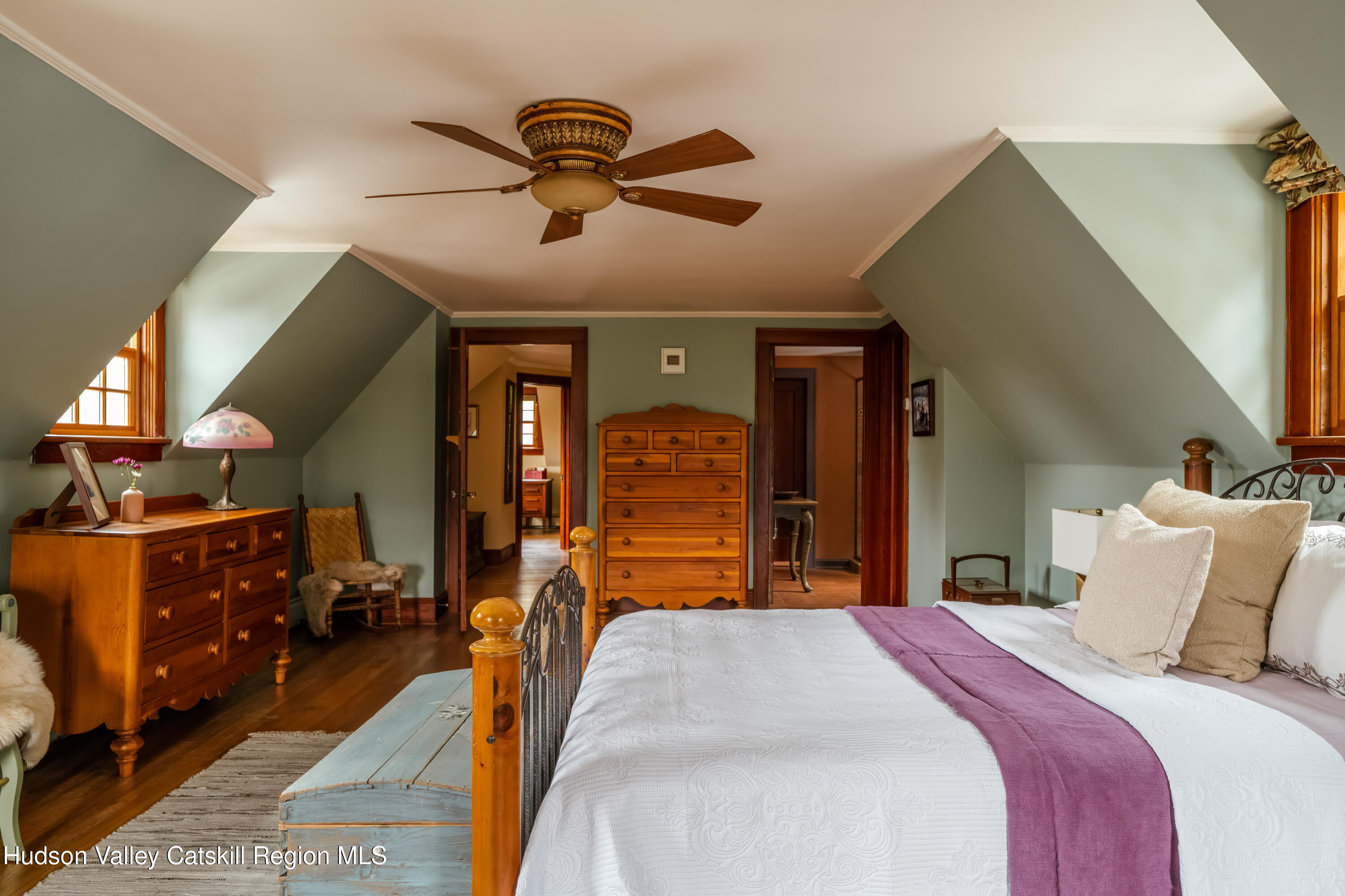 72 High Point Mountain Road West Shokan, NY 12494 - Photo 21 of 33 a bedroom with a bed and wooden floor