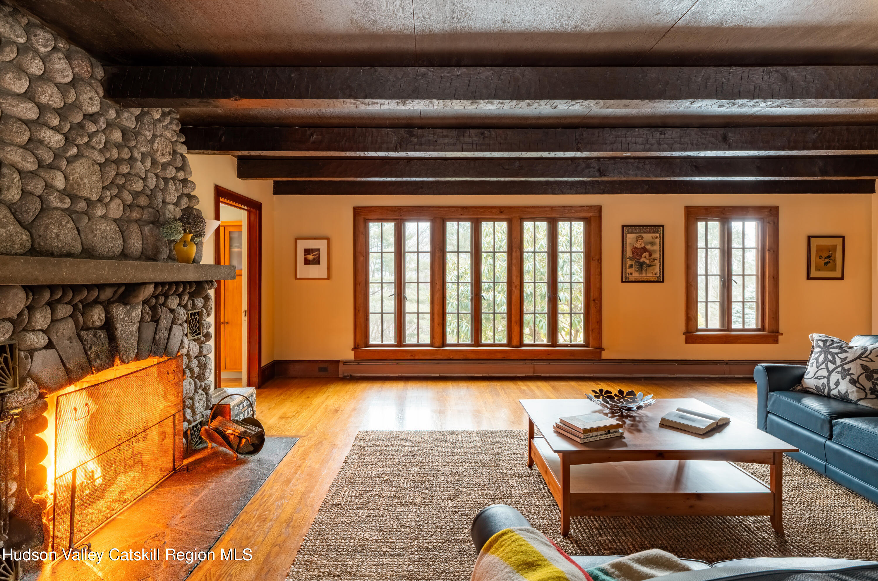 72 High Point Mountain Road West Shokan, NY 12494 - Photo 6 of 33 a living room with a couch and a rug