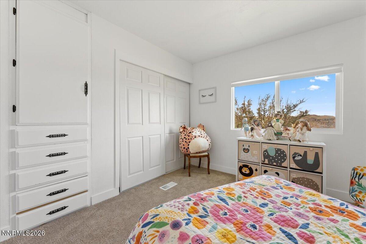 384 Loster Way Sun Valley, NV 89433 - Photo 23 of 35 a bedroom with a bed and a cabinets