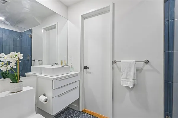 a room with storage and utility