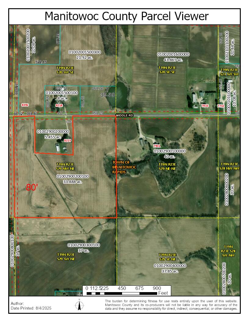 8177 Middle Road Manitowoc Rapids, WI 54220 - Photo 2 of 6 middle rd tp acreage