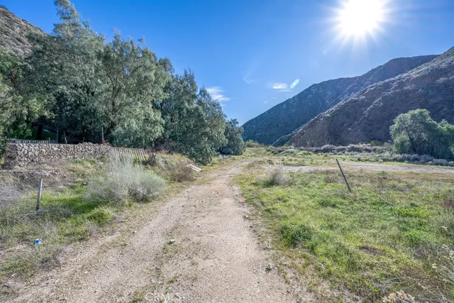 a view of outdoor space and trees all around